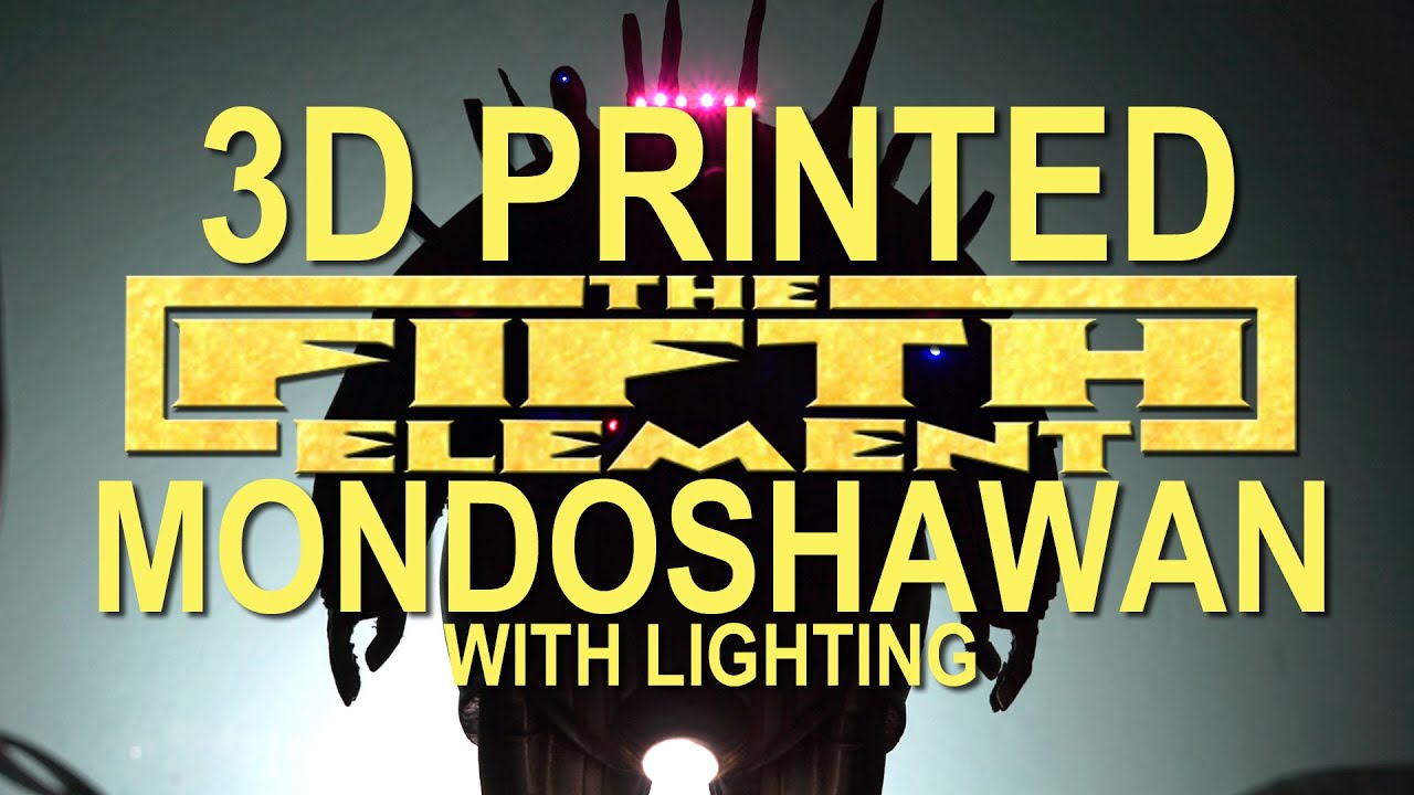 The Fifth Element 3D Printed Mondoshawan With LED Lights Build