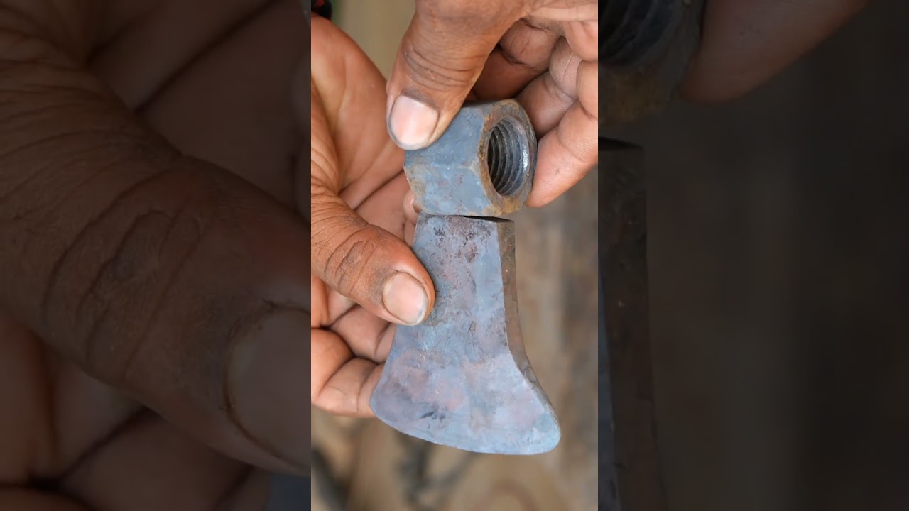 make an axe out of nuts