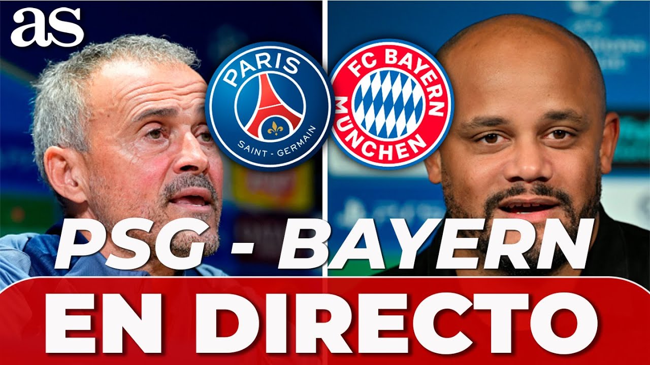 LUIS ENRIQUE Y KOMPANY, EN DIRECTO | RUEDA DE PRENSA HOY,  PSG vs. BAYERN MUNICH (1-2) | CHAMPIONS