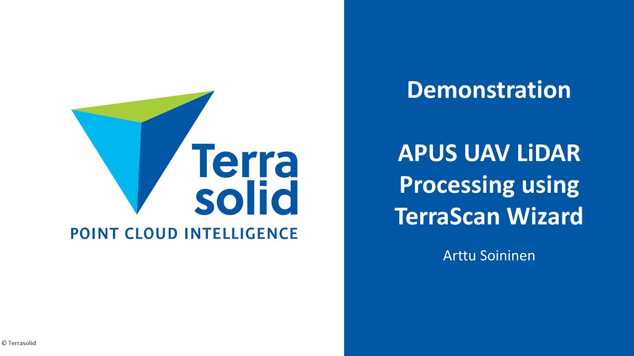 APUS UAV LiDAR Processing using TerraScan Wizard