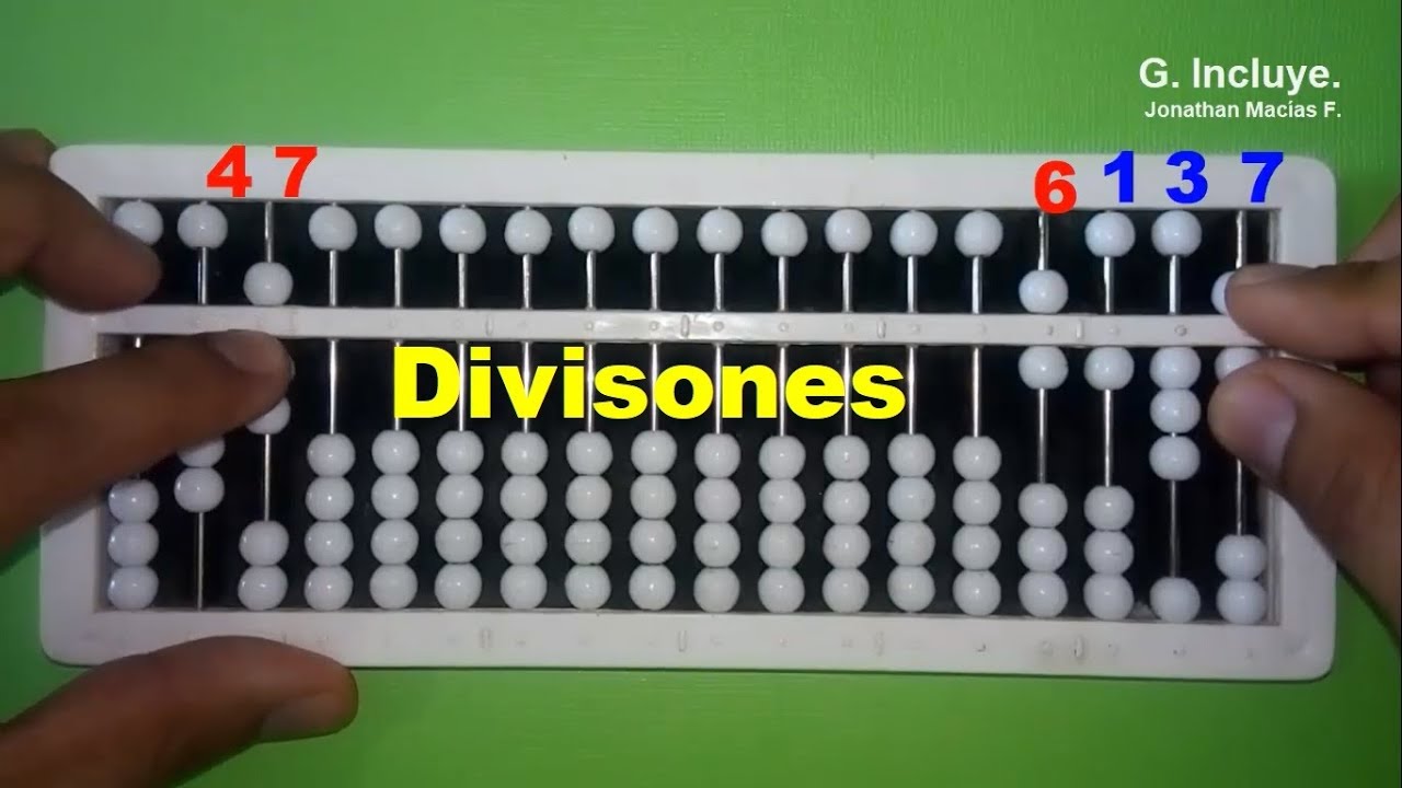 06 divisiones en el ábaco