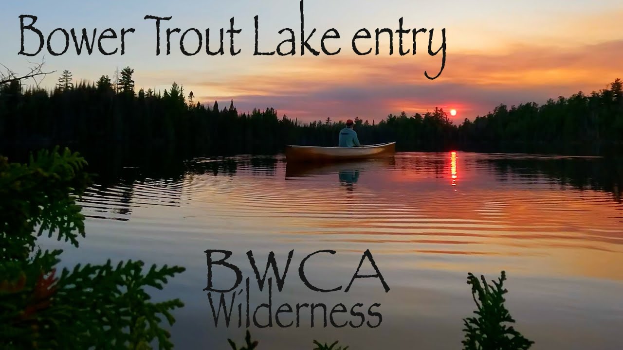 Solo spring canoe trip in the BWCA Wilderness 2025, Bower Trout Lake entry.