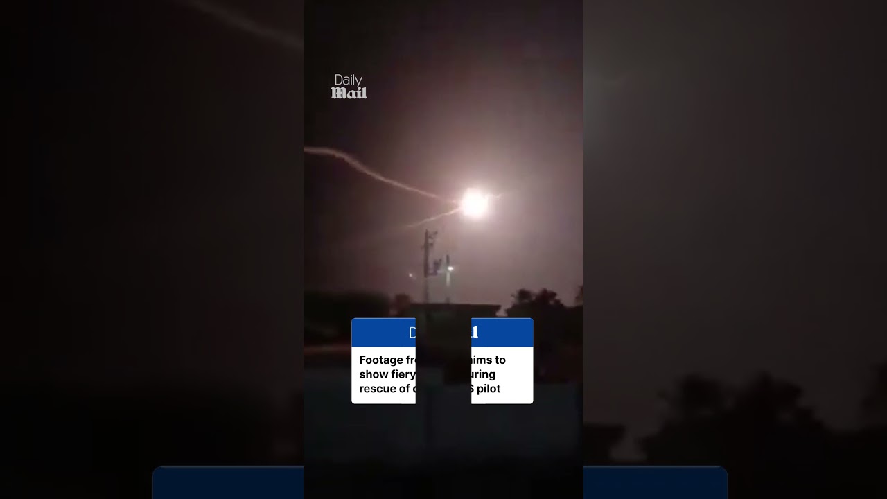 Footage from Iran claims to be rescue of downed US jet pilot