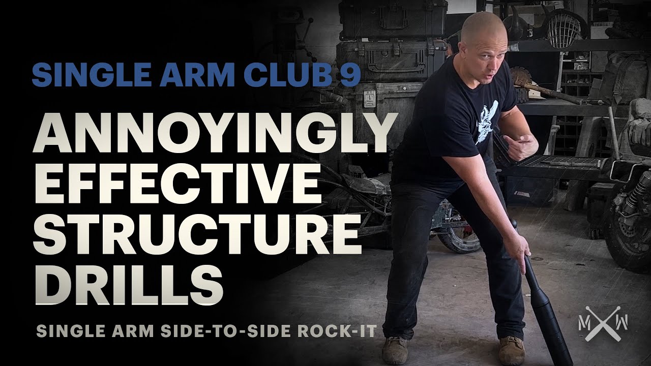 Line Up Your Structure For Better Athletic Function - Single Arm Heavy Club 9- Side-To-Side Rockit