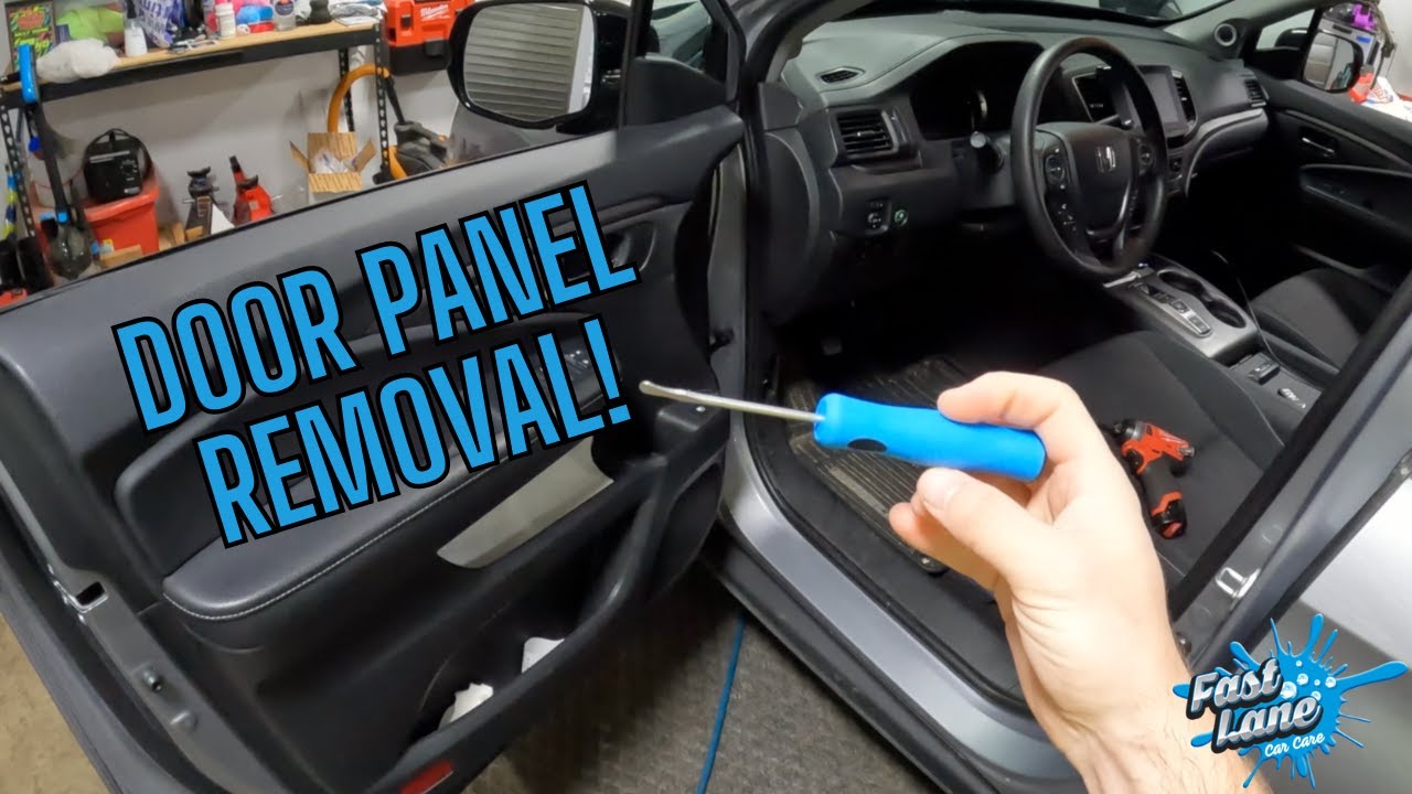 How To Remove 2017-2023 Honda Ridgeline Door Panels And Quarter Glass!
