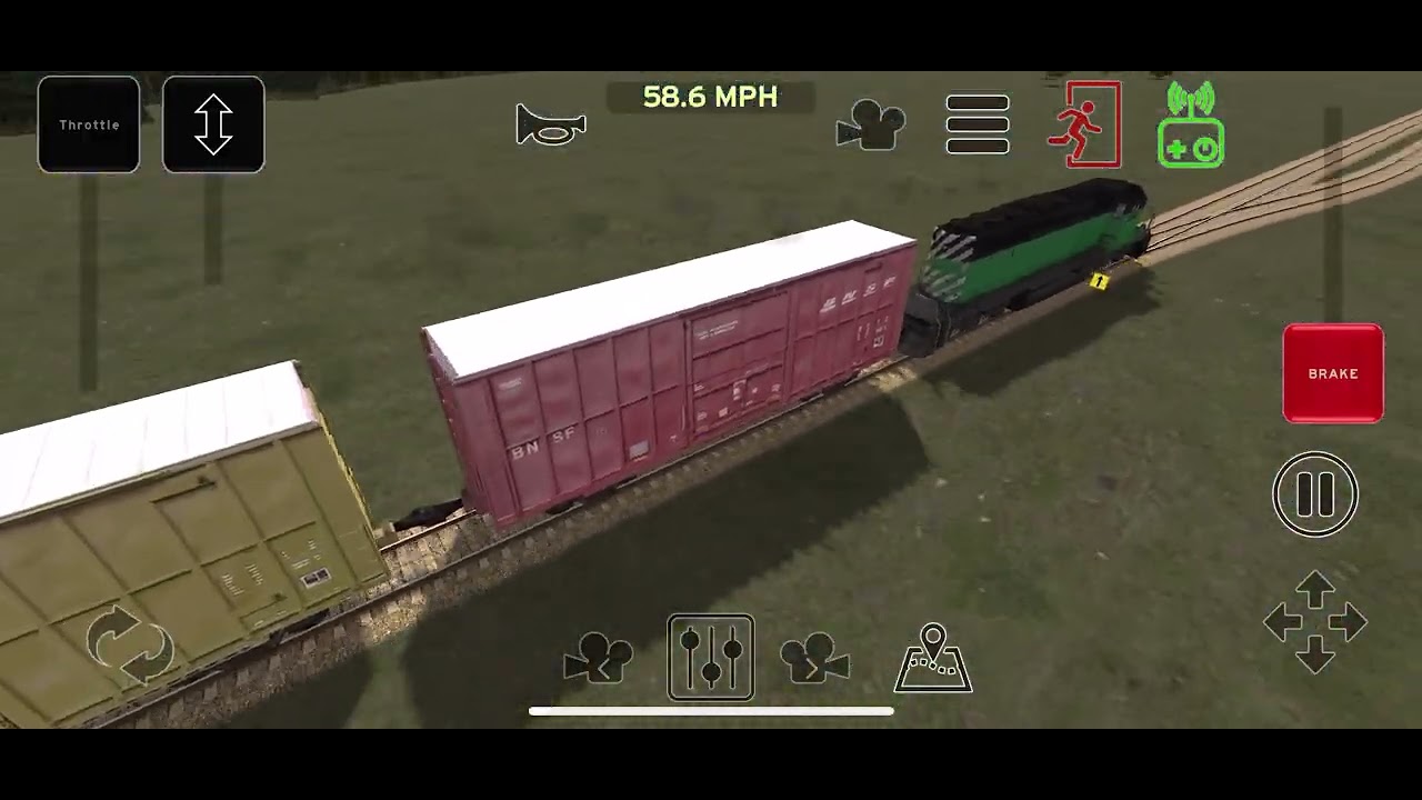 Playing train and rail yard sim 