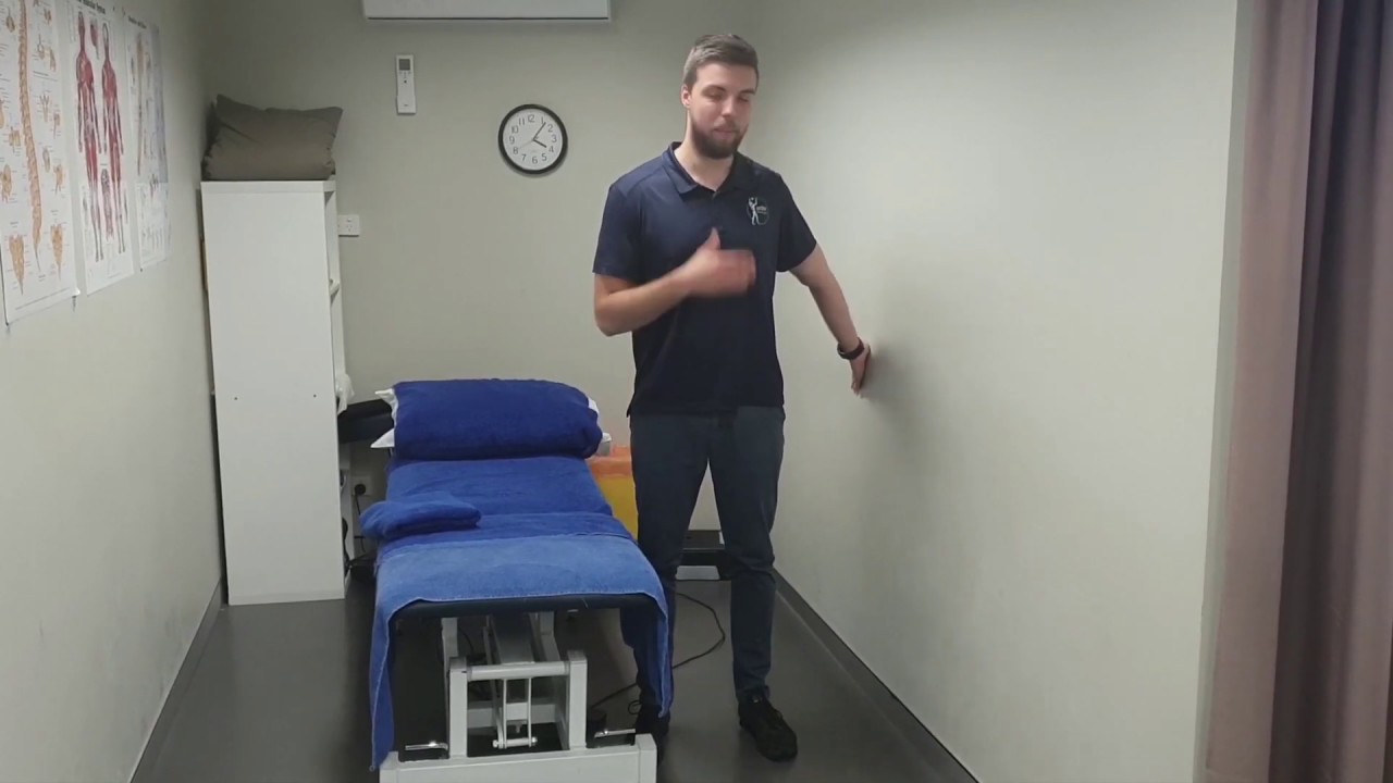 Biceps stretch to improve shoulder pain and stiffness