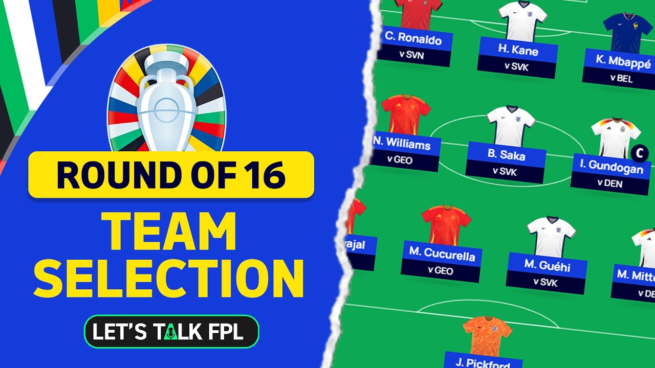 UNLIMITED TRANSFERS | TEAM SELECTION FOR ROUND OF 16 | Euro 2024 fantasy Tips