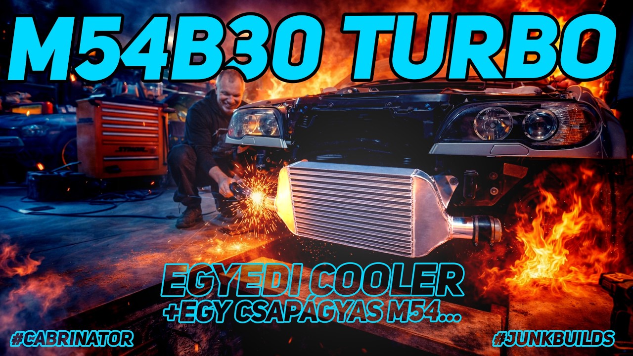 Egyedi intercooler | Csapágyas M54 | #junkbuilds #turbo #m54b30