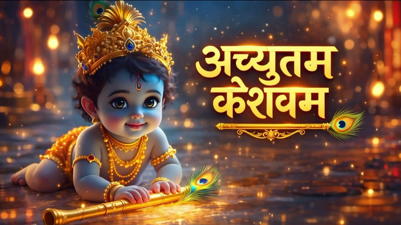 अच्युतम केशवम - Lyrical | Achyutam Keshavam Krishna Damodaram | कौन कहता है भगवान आते नहीं