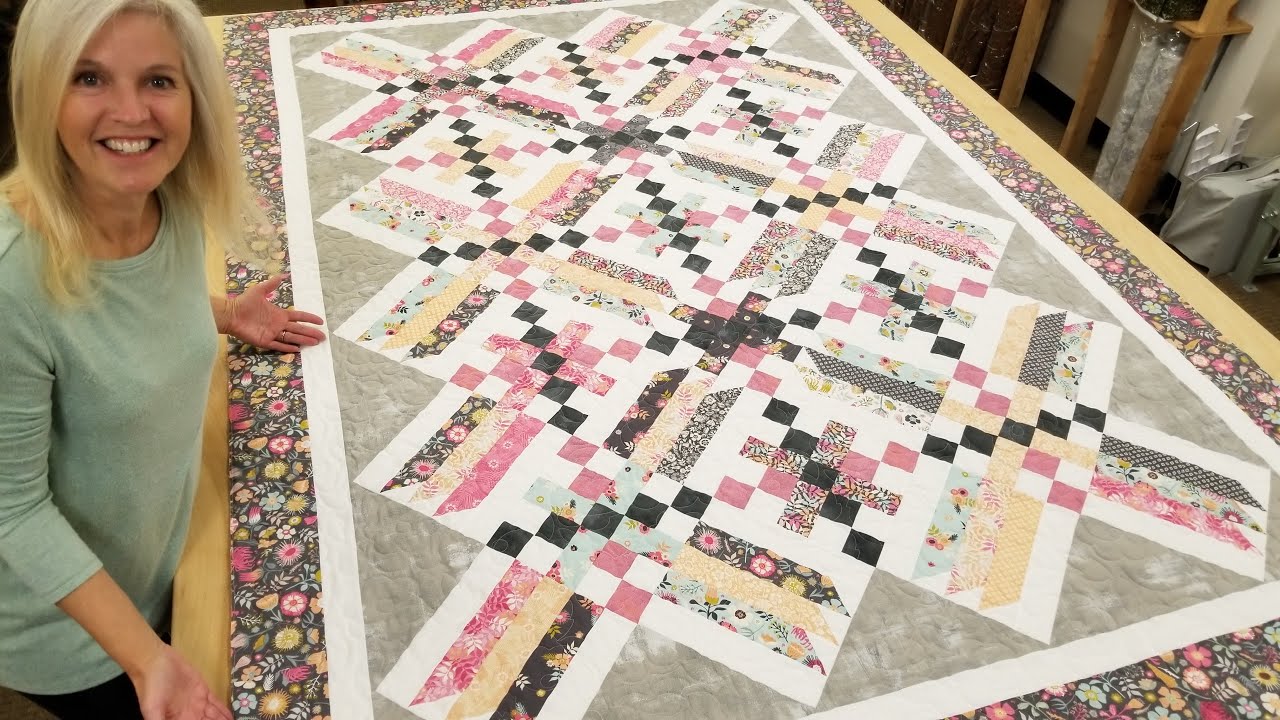 EASY ON POINT CRISS CROSS QUILT!!!