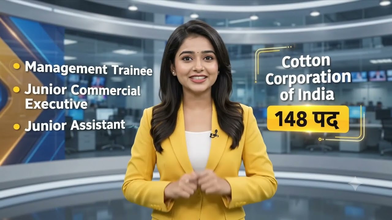 Cotton Corporation CCI Recruitment 2026 | CCI 148 Vacancy 2026 | CCI MT, Junior Assistant & JCE