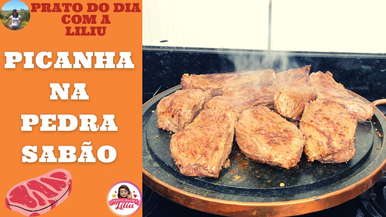 PICANHA NA GRELHA DE PEDRA SABÃO (Bifeteira)
