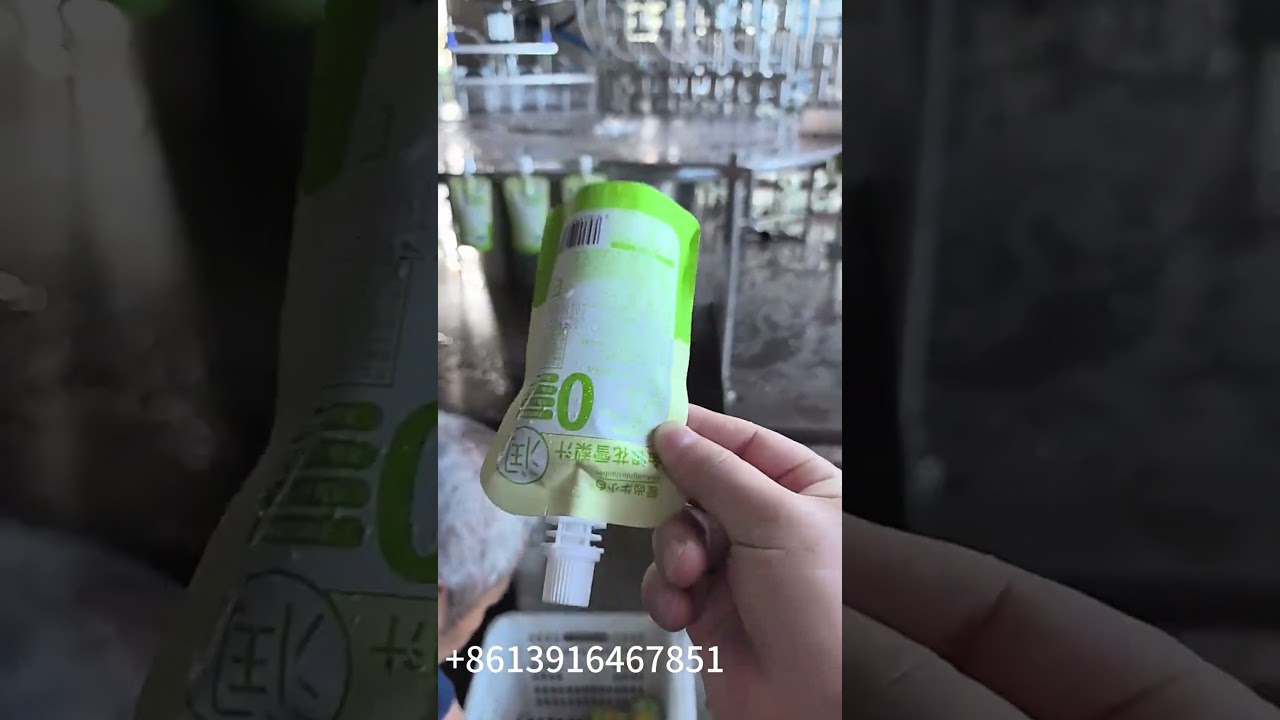 Rotary 8 nozzle spout pouch laundry liquid, energy drinks, juice filling capping machine