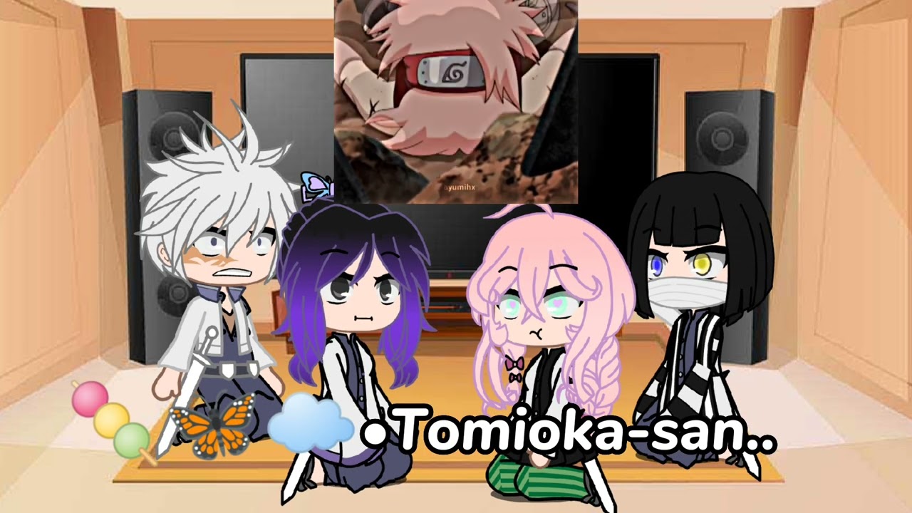 Hashiras react to Tomioka as Sakura Haruno//#Sakura #tomioka