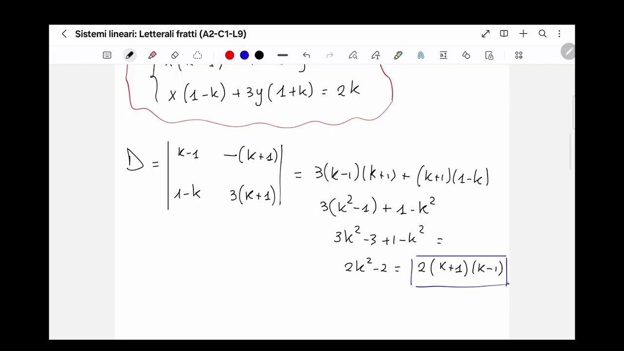 Sistemi letterali fratti (A2-C1-L9)