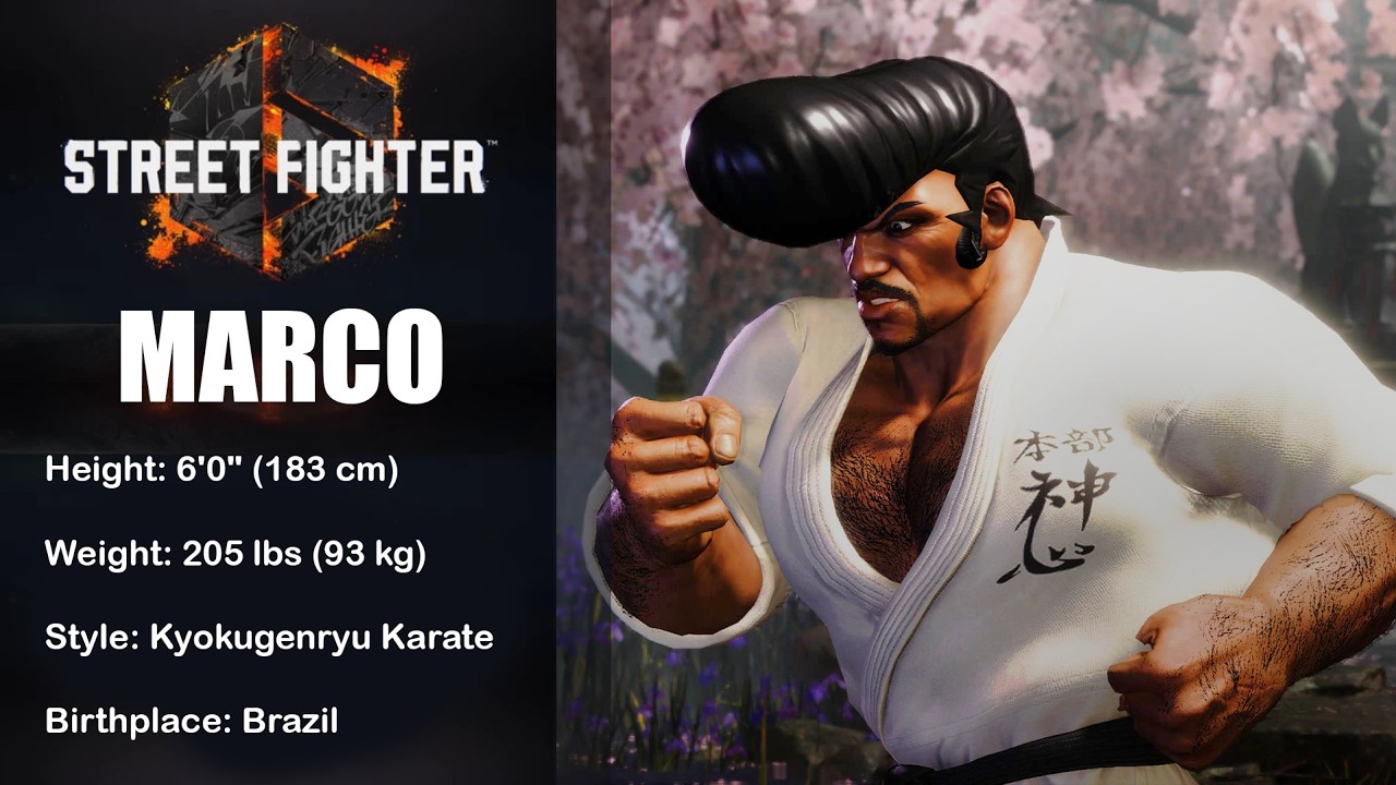 Street Fighter 6 - MARCO RODRIGUES [Avatar Creation]