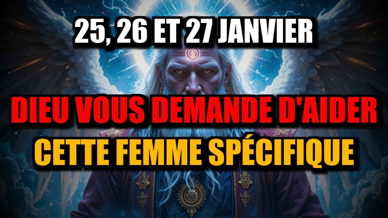 Élus, Ces 25, 26 et 27 Janvier, Dieu vous demande d'aider cette femme maintenant  🙏