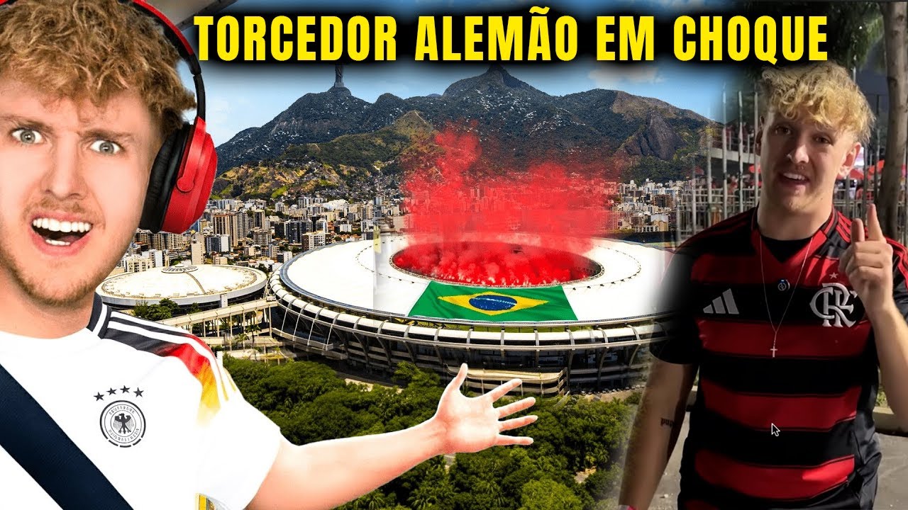 TORCEDOR DA ALEMANHA CONHECE O FLAMENGO E...