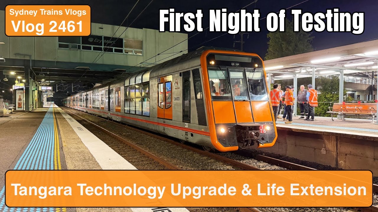 Sydney Trains Vlog 2461: Tangara Technology Upgrade - First Night of Testing