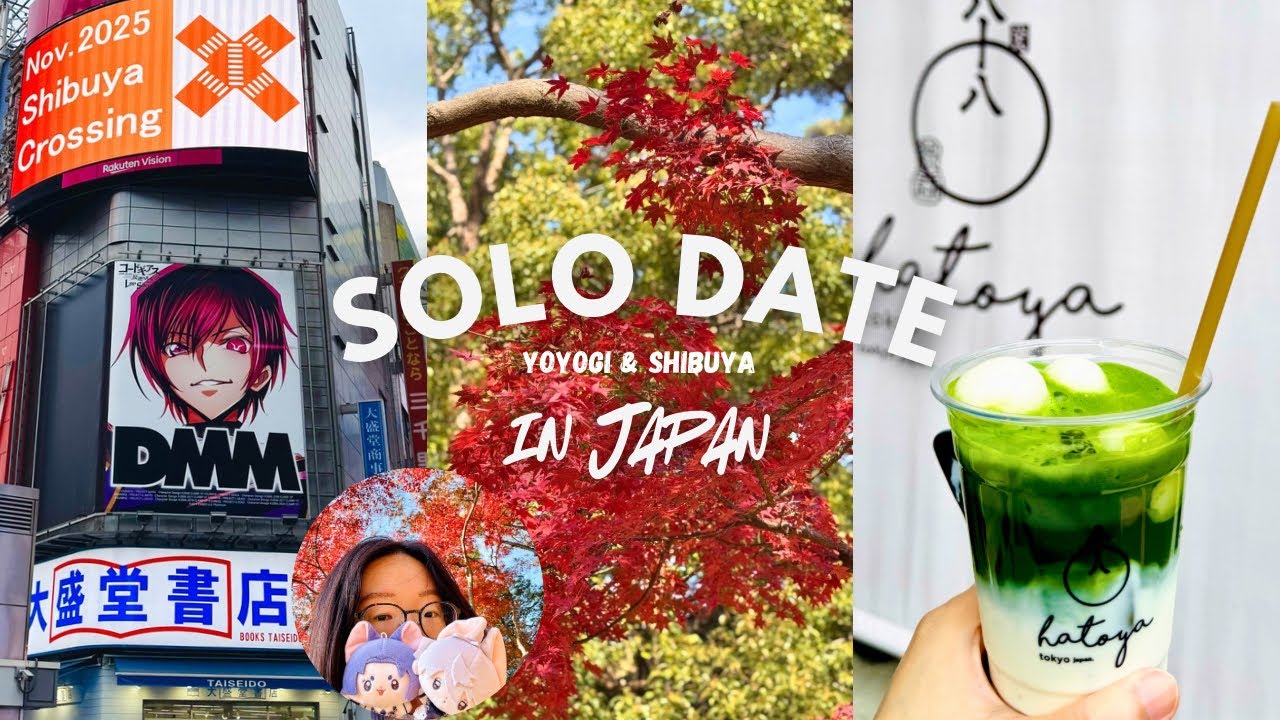 japan autumn vlog🍁 manga shopping, yoyogi park, matcha, Mandarake shibuya | tokyo solo trip