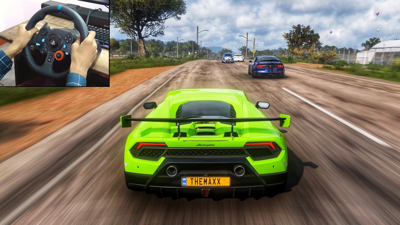 1230HP Lamborghini Huracan Performante VS Track Toys | Forza Horizon 5 | Logitech g29 gameplay