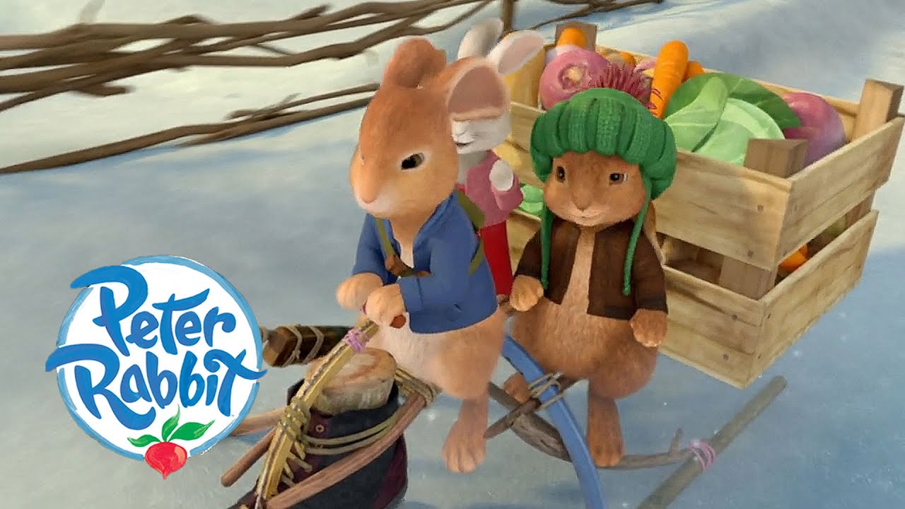 @OfficialPeterRabbit - Sledge Adventures! 🛷 | Winter Time | Cartoons for Kids