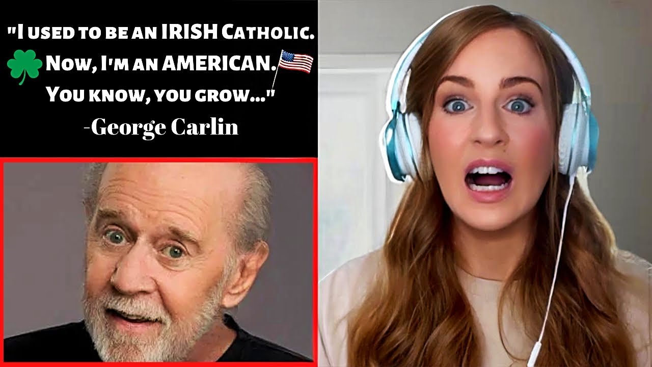 George Carlins Irish Catholic Routine | Irish Catholic Girl Reacts