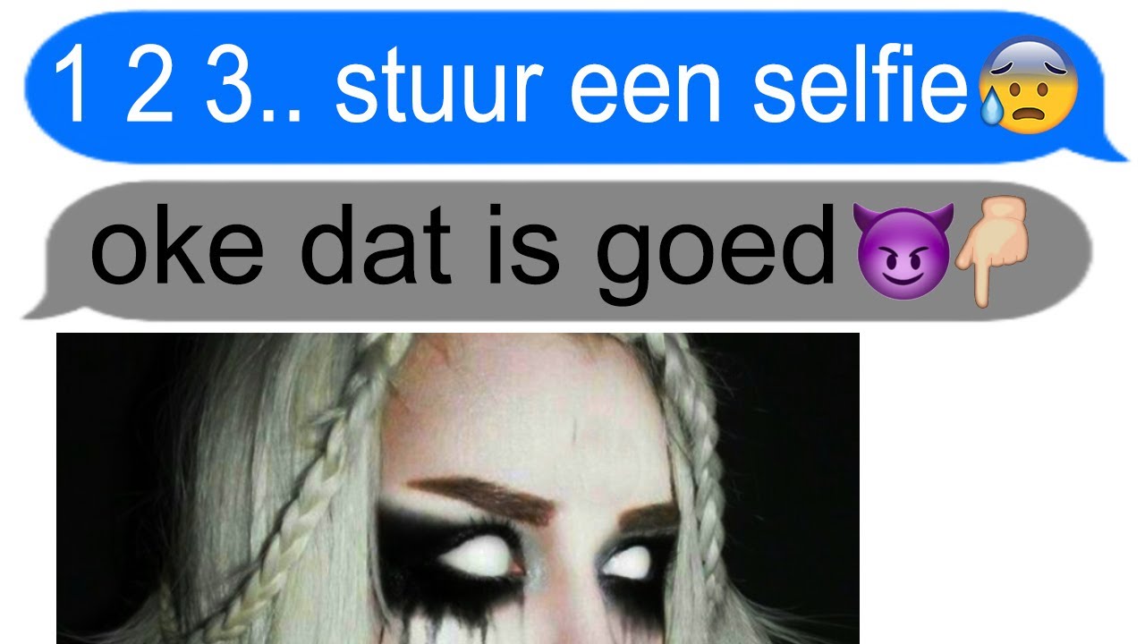 vraag nooit om een selfie via sms