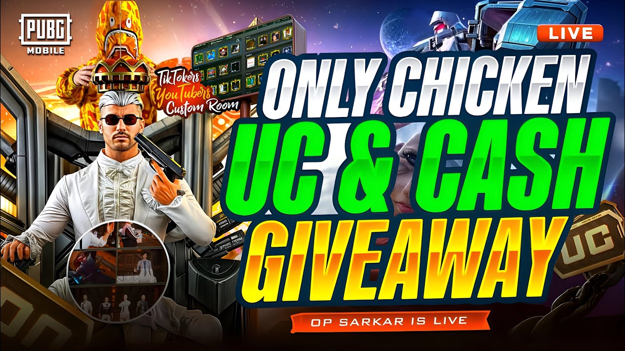 🔥 LIVE UC Giveaway | Custom Rooms | PUBG Mobile Pakistan | Win UC Cash Today!