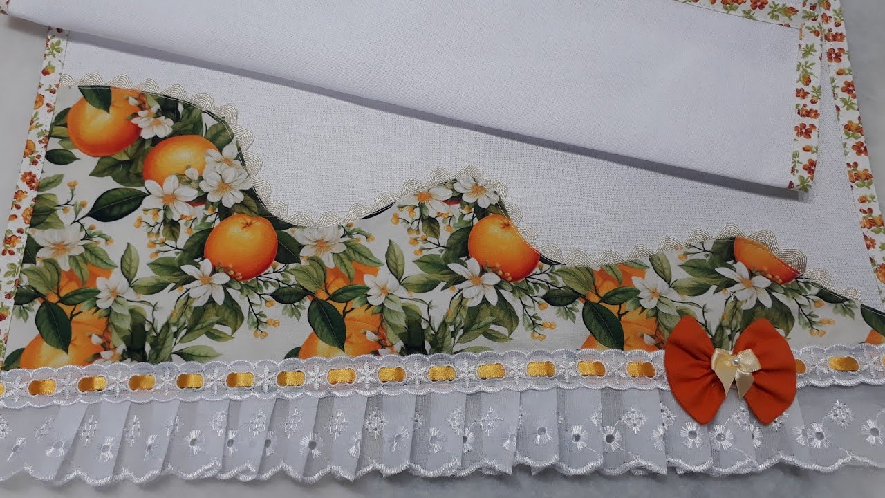 Como fazer um lindo modelo de pano de prato costuma criativa.