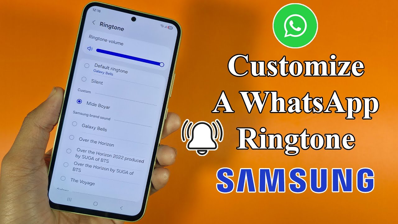 How to set a song as whatsapp ringtone Samsung
