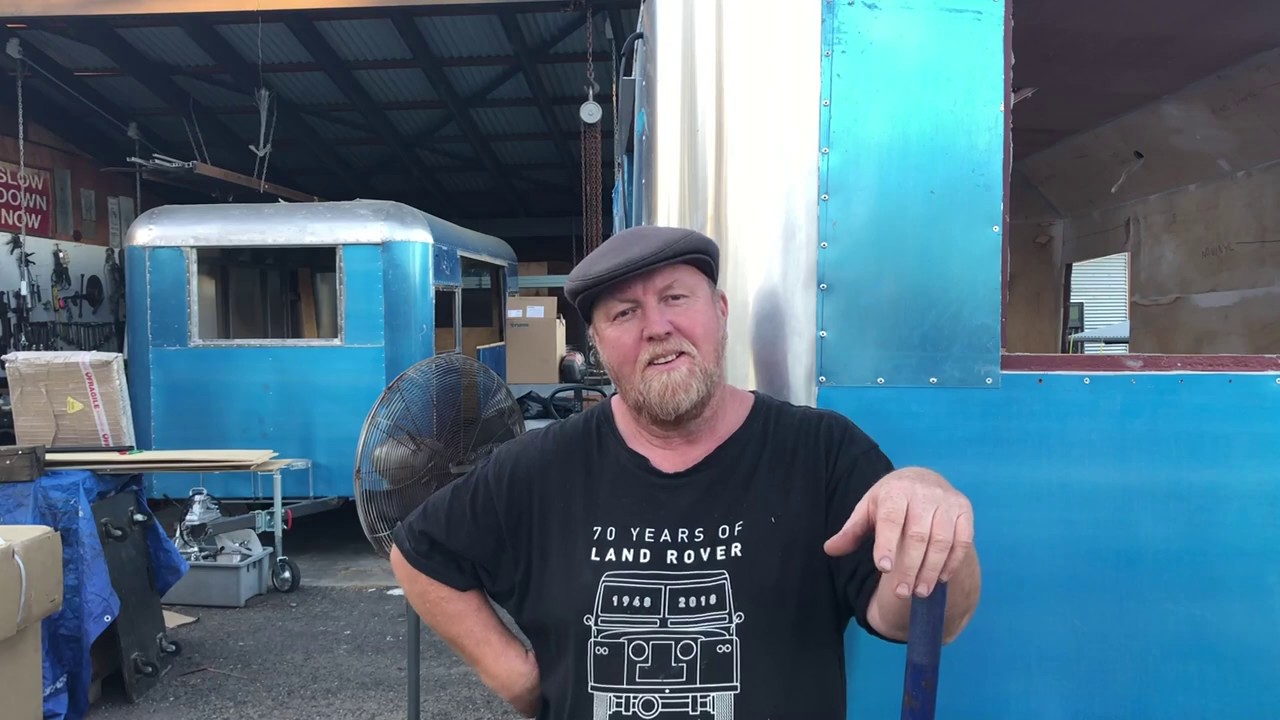 Installing insulation, walls & ceiling in vintage caravan project