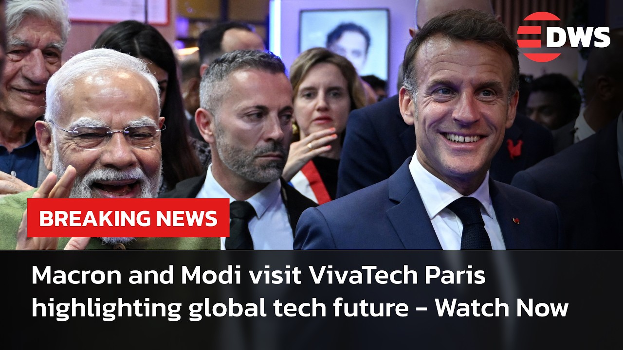WATCH: Indian PM Modi Joins President Macron at VivaTech Paris for Major Technology Showcase | AQ14