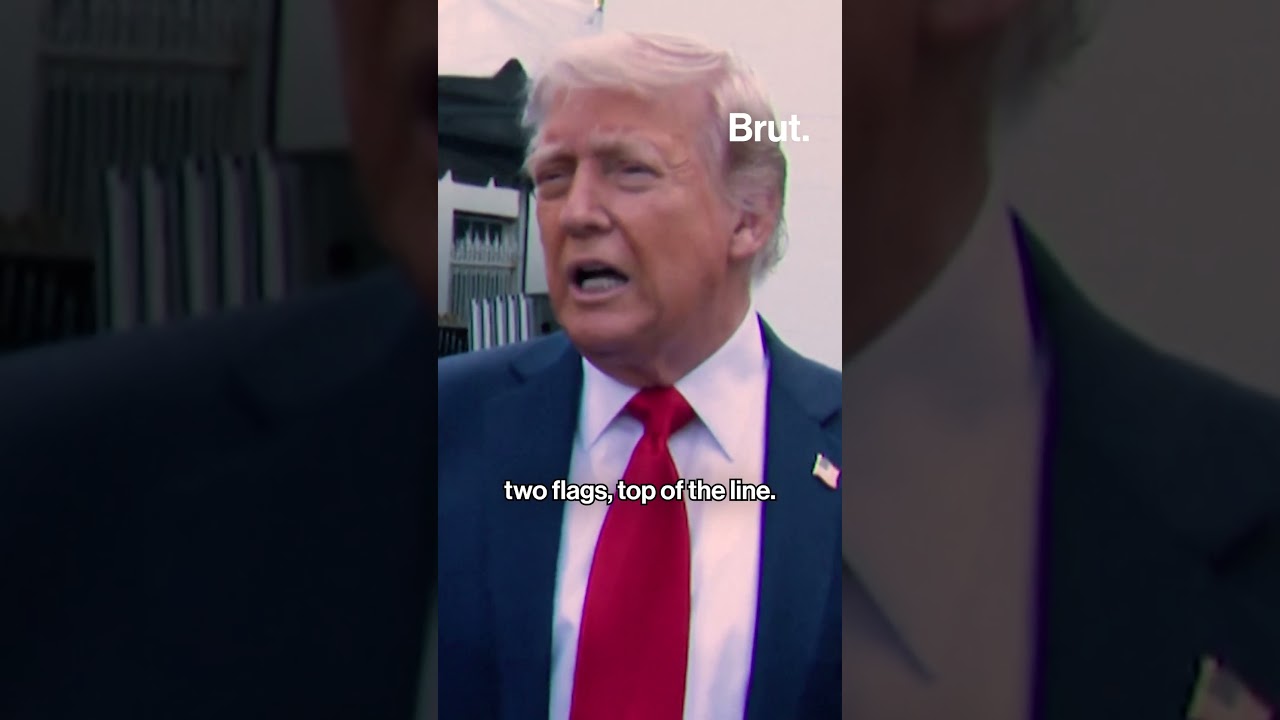 Two Flags on Donald Trump's White House