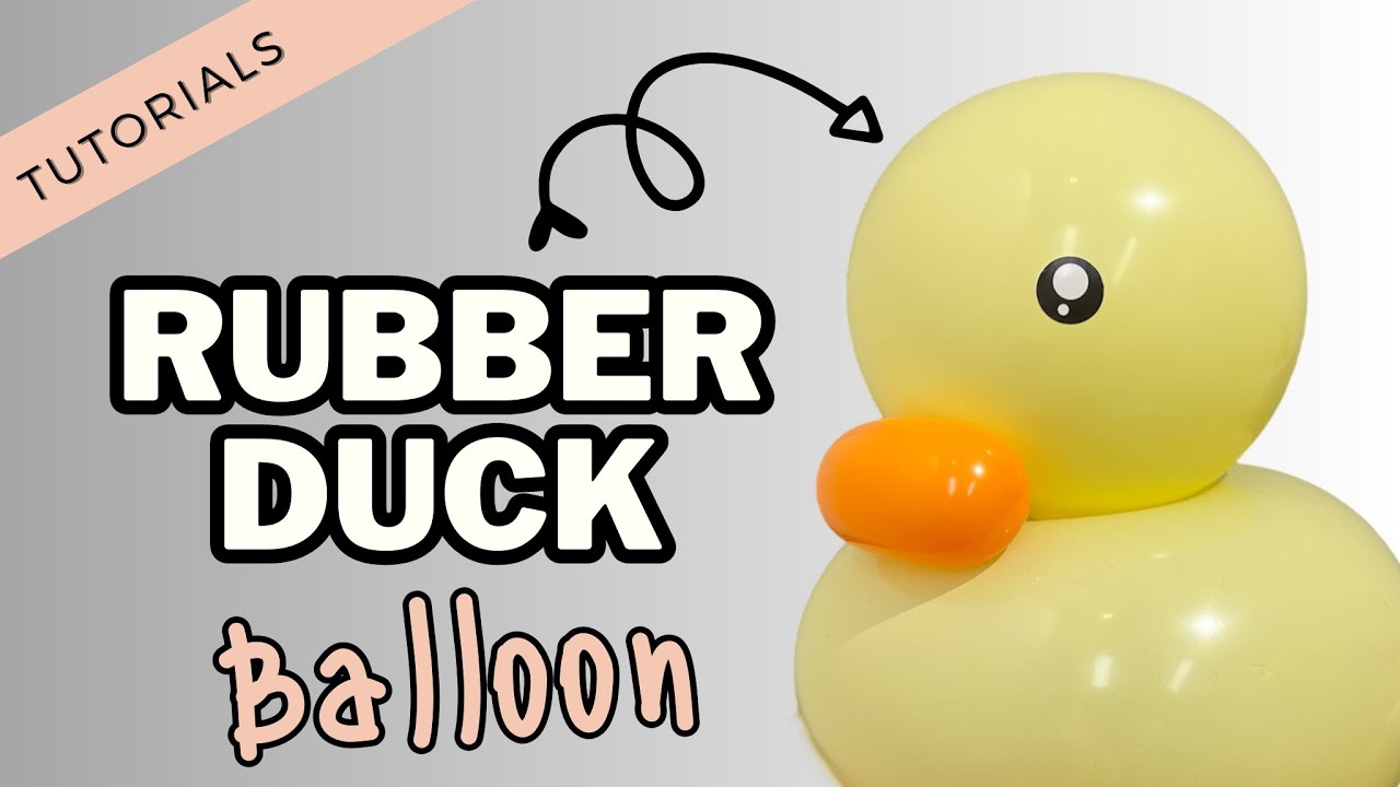 How to make a Cute Yellow Rubber Duck Balloon Twisting Tutorials 小黃鴨扭氣球教學