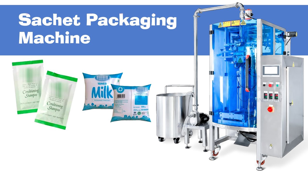 ZS-420GSY Autoamtic VFFS Sauce Packet Liquid Paste Filling Sealing Machine with Feeding Tank