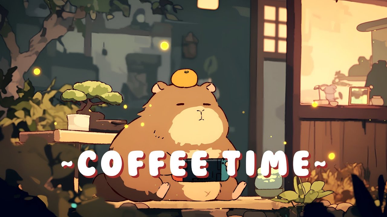 Capybara Music Corner - Lofi Hip Hop for Studying ~ Calm Energy ~ 🦫 🌙 📖