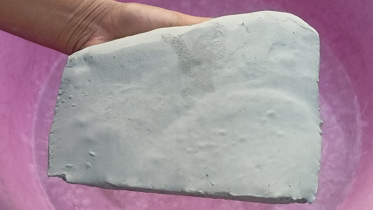 ASMR Very Soft Dusty 😍✨ Pure Cement Smoothy Sliky Creamy Chunks WaterCrumble& Drycrumble