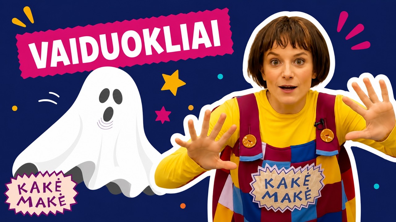Kakė Makė ruošiasi vaiduoklių šventei. Ką pasakė Kakė Makė?