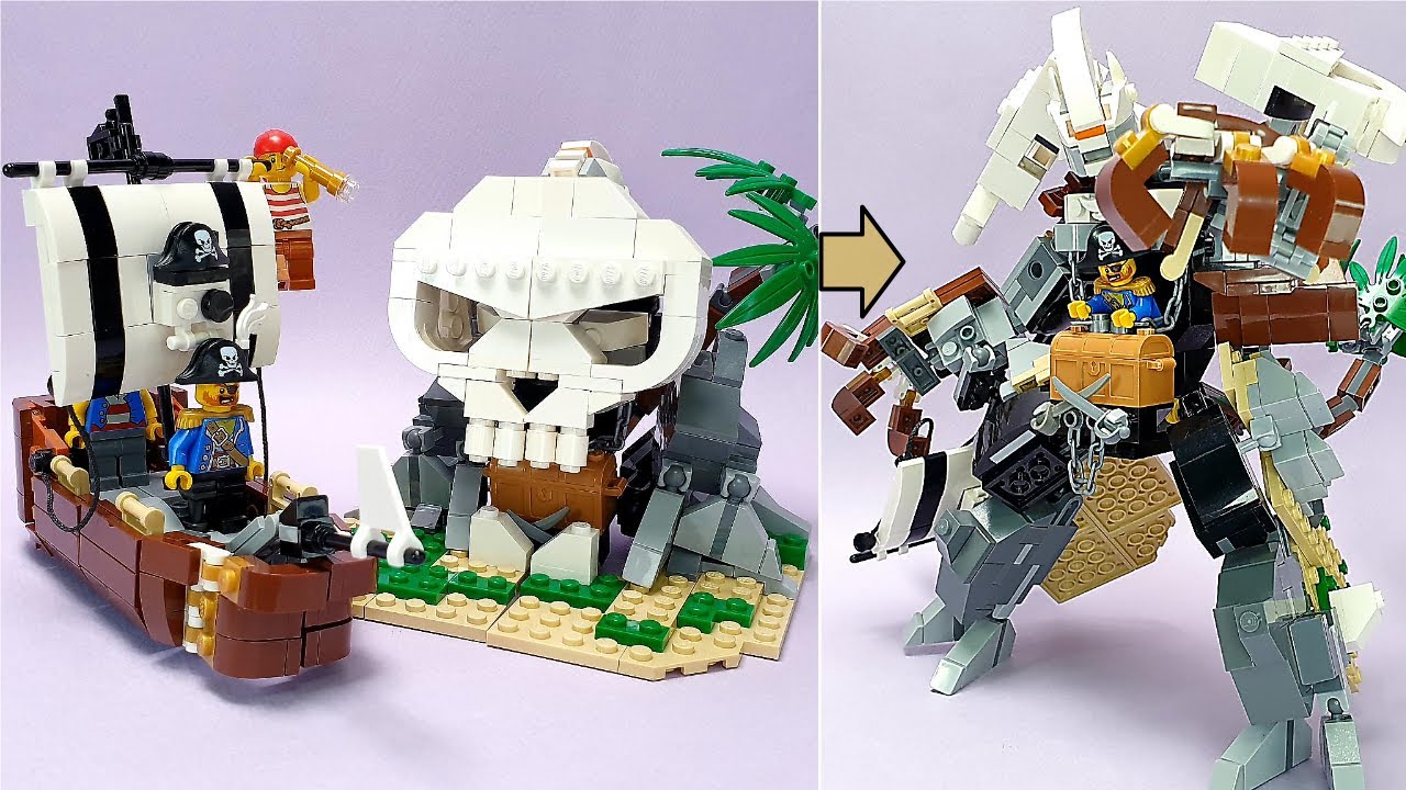 Комбинированный робот Lego пират