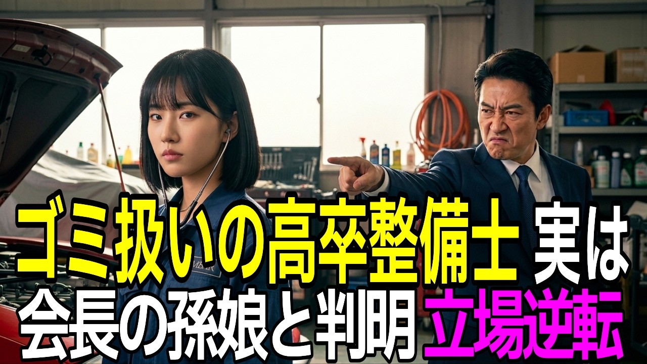 女性の正体を知らない社長の七光り息子「高卒の分際でフェラーリに触るな！クビだ！」→想像もつかない衝撃の展開に【感動する話】【朗読】