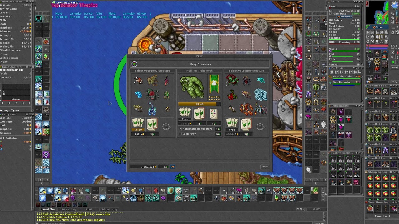 Tibia ms 1200 hunt Flimsys!