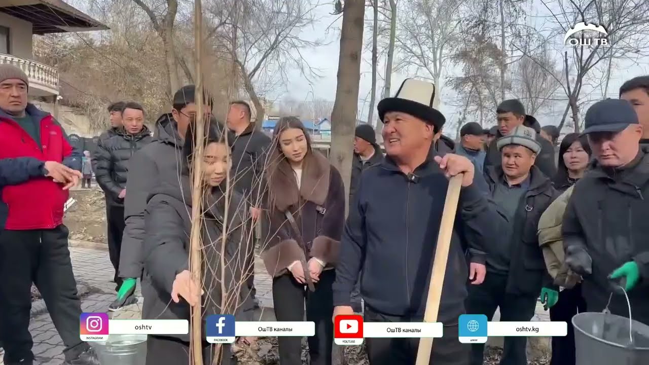 ✅ А.Навои паркына 2 000ге жакын көчөт отургузулууда