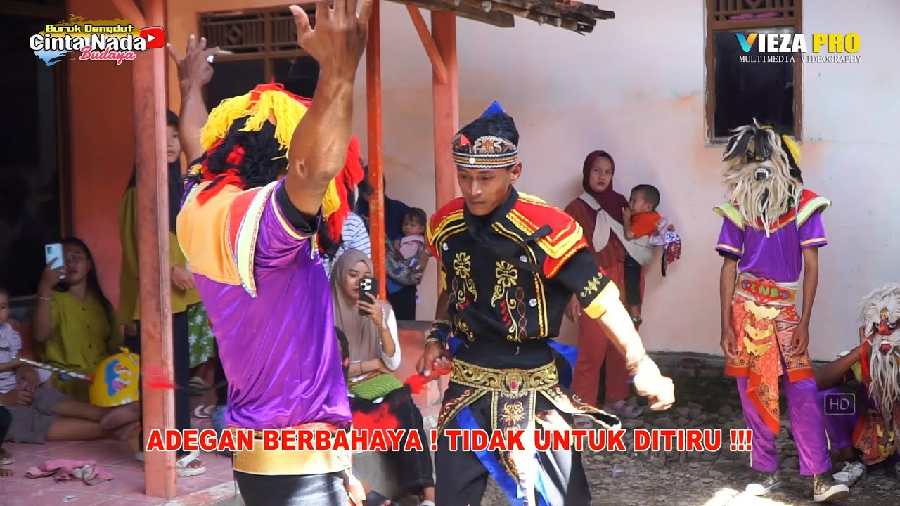 TARI TOPENG KREASI (MABOK BRUTU) | BUROK DANGDUT CINTA NADA BUDAYA SHOW SEMBUNG 23/04/2025