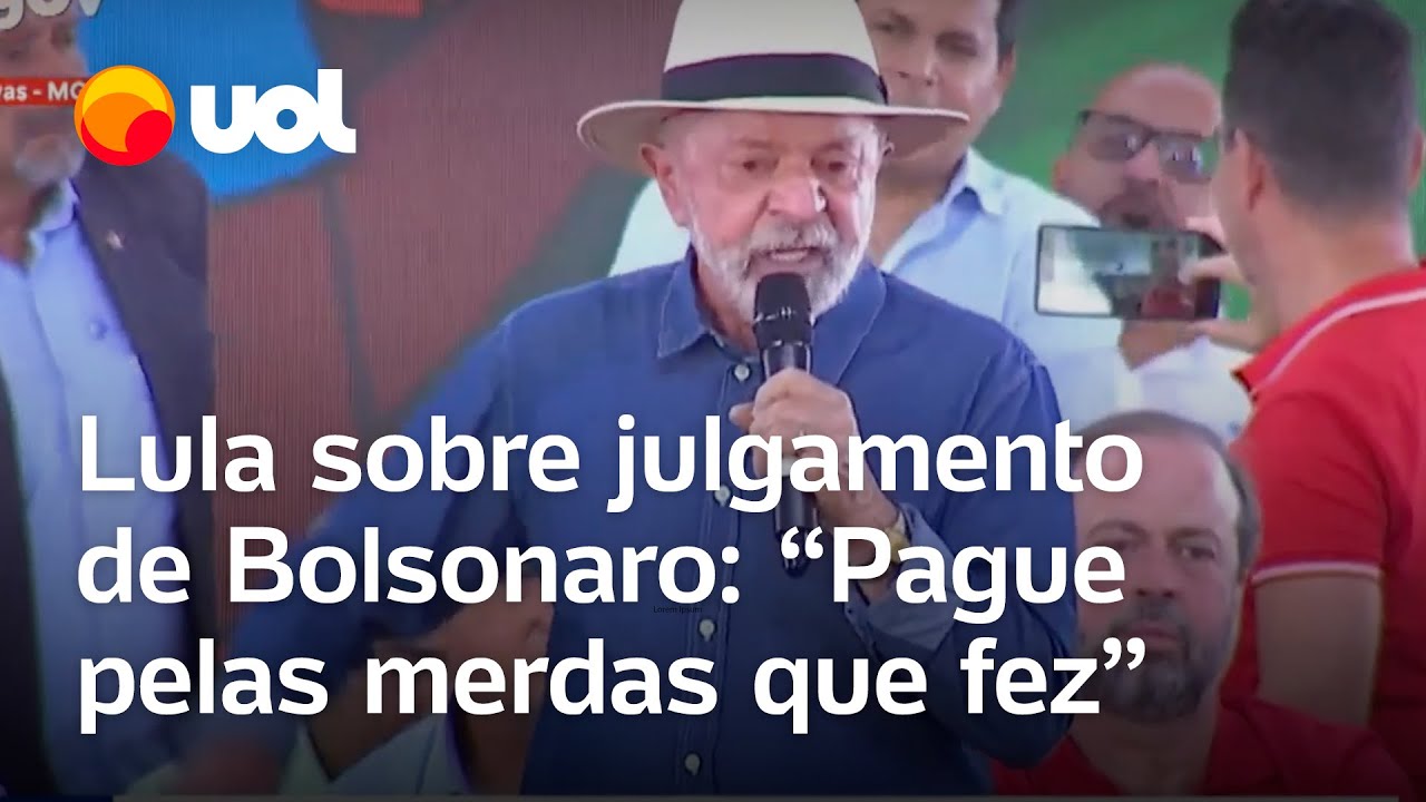 Lula fala sobre possível prisão de Bolsonaro: 'Pague pelas merdas que fez'
