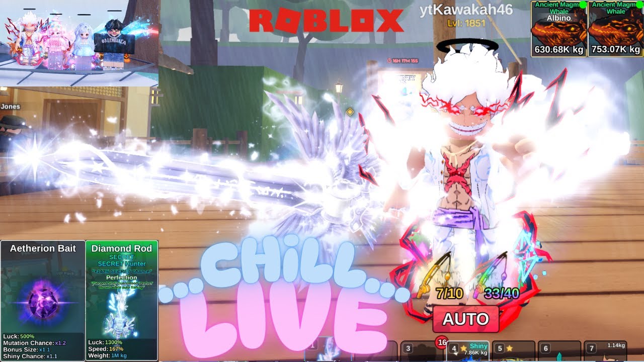 CHILL LIVE  #fishitroblox #roblox #robloxindonesia #mediashareon