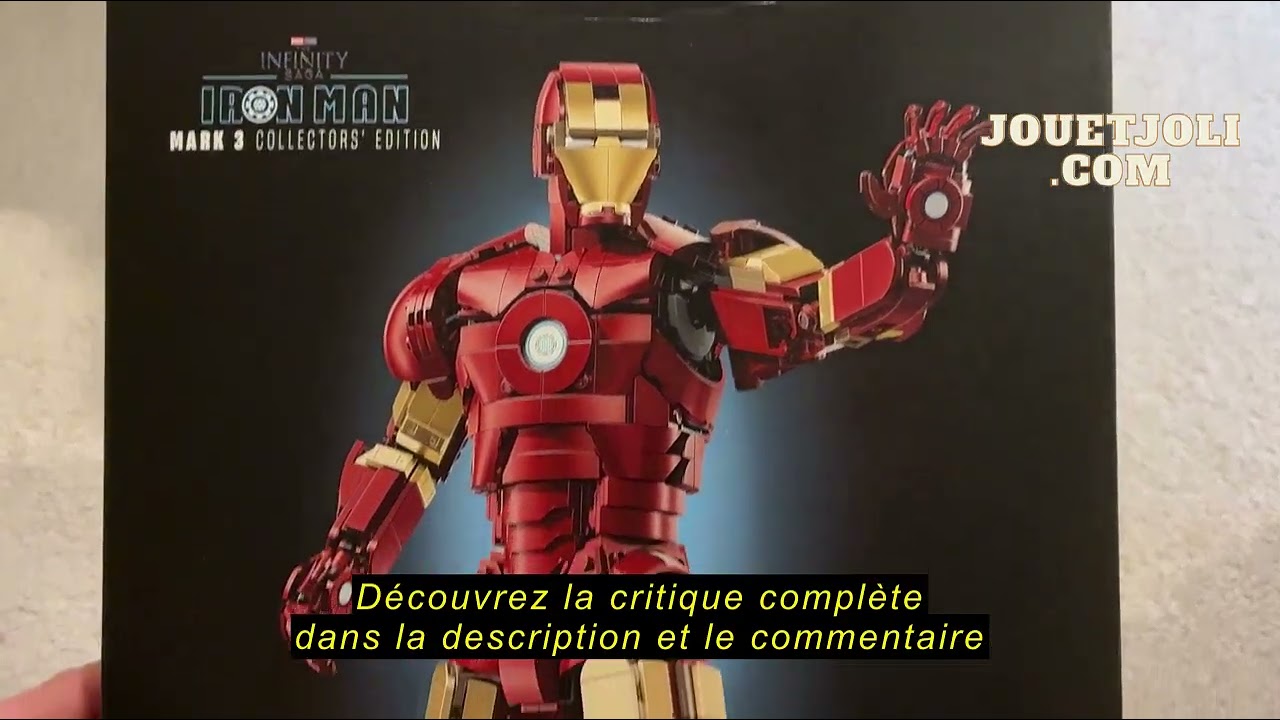 Avis sur la LEGO ǀ Marvel Iron Man Mark 3 Édition Collector - Figurine - Maquette Avengers pour Adul
