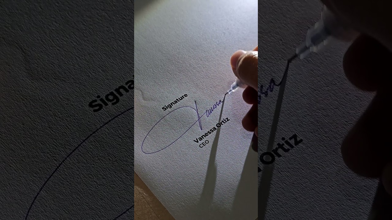 Name: VANESSA ORTIZ | Signature Design