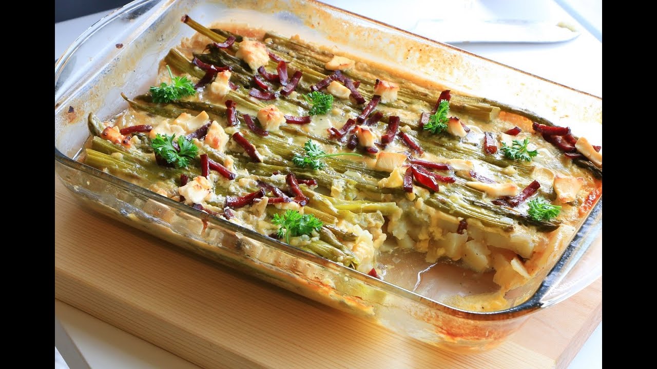KROMPIR I SPARGLA RUCAK IZ RERNE KOJI MORATE PROBATI(asparagus). Ukusno jelo!